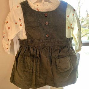 Corduroy Jumper & Blouse